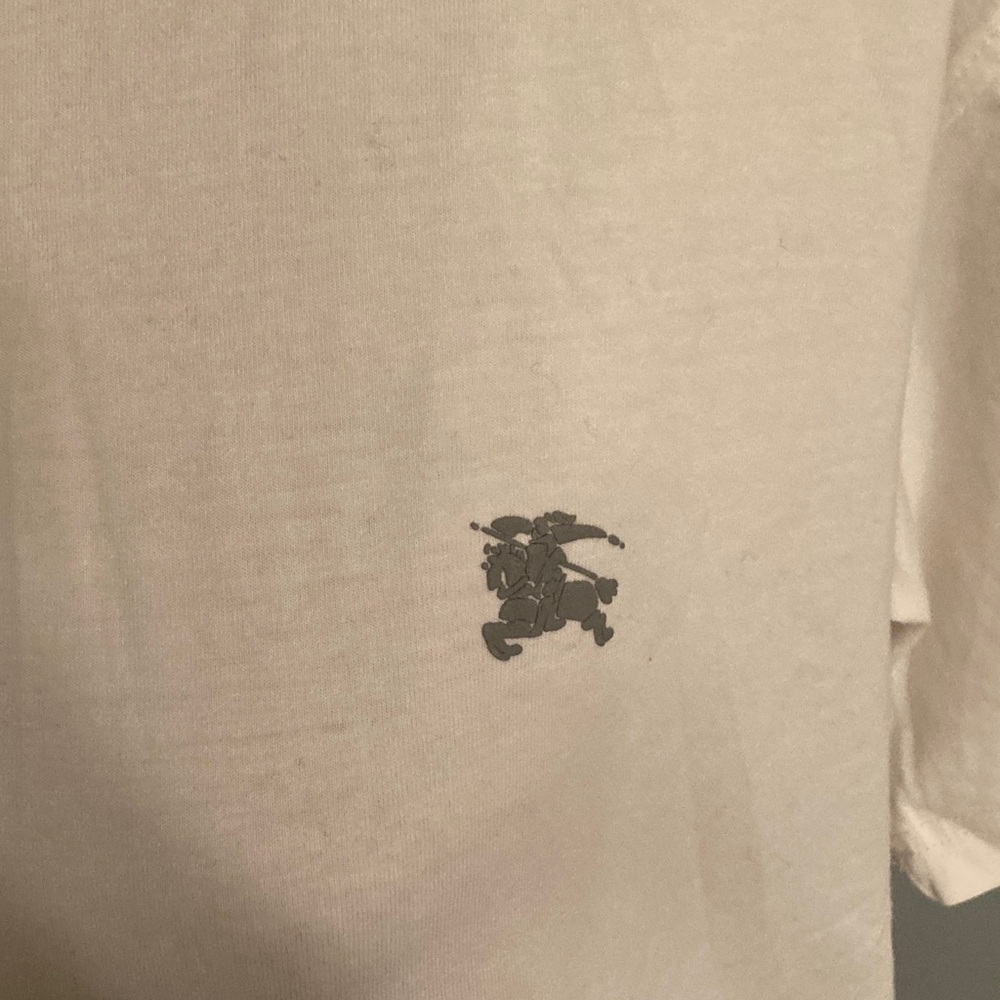 Burberry London Classic White Polo with Iconic Trim Women Size M - Picture 3 of 13